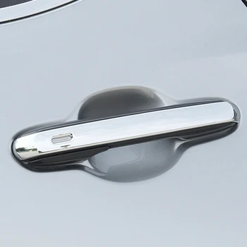 Araba Krom Gümüş Dış yan kapı Kolu krom çerçeve Trim için Akıllı Delikli RX350