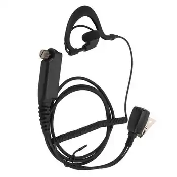 G Şekli Kulaklık Mikrofon PTT Takviyeli Tak ve Çalıştır Eller Serbest Walkie Talkie Kulaklık için Mic PTT ile Sepura STP8000 sıcak
