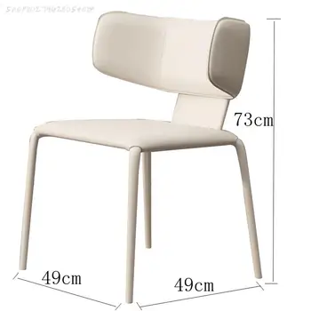 Trendy İskandinav Yemek Sandalyesi Modern Luxery Geri Handledining Sandalye Mükemmel Ofis Mutfak Chaises Salle Yemlik Ev Eşyaları